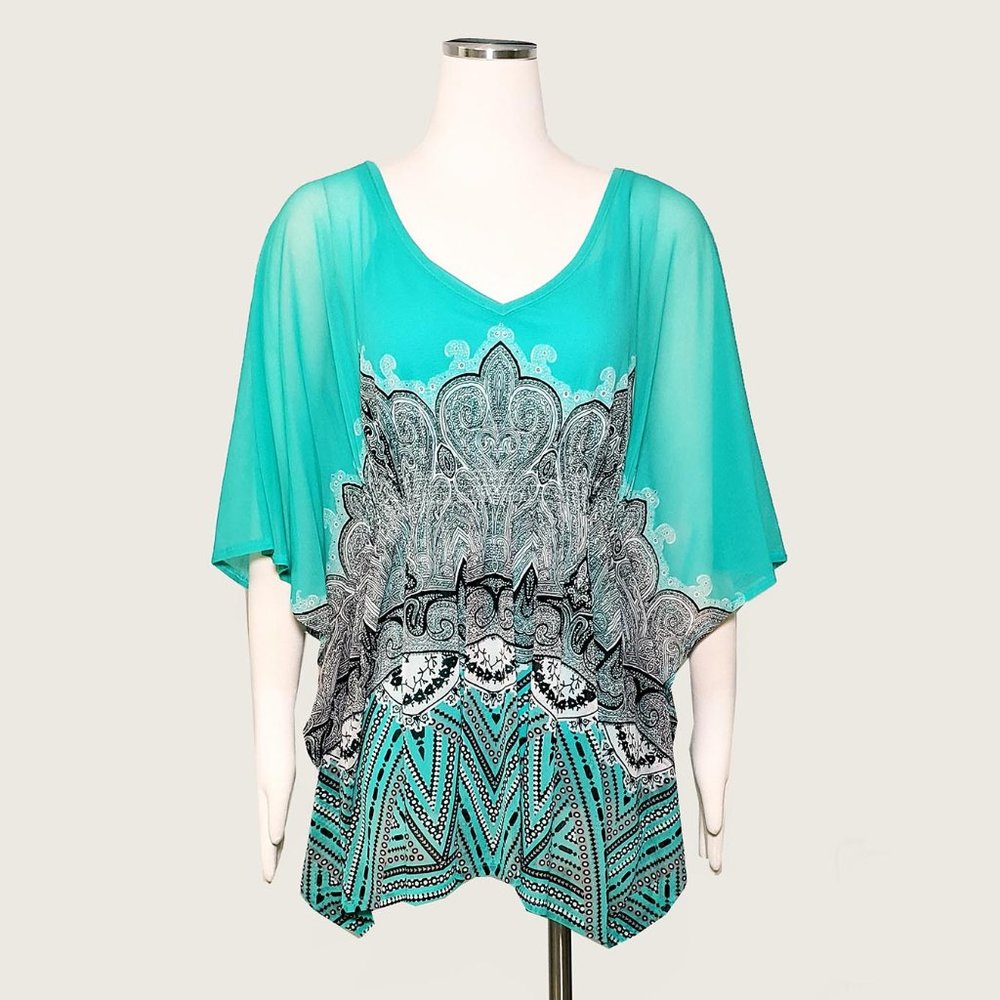 Inc International Concepts Ruffle Coverup With Tank Nwot